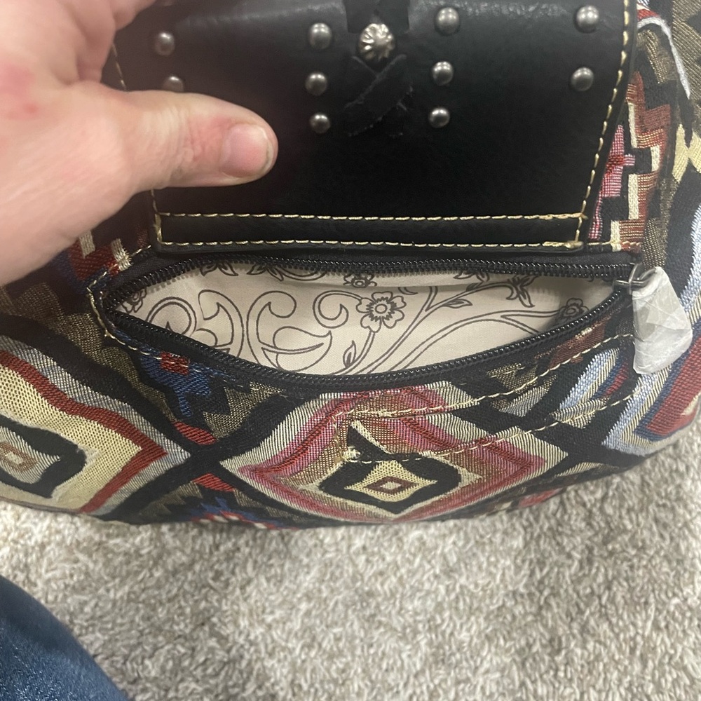 Montana West Multicolor Geometric Hobo Bag - Picture 7 of 8